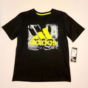 Adidas Kids Graphic Black T-Shirt